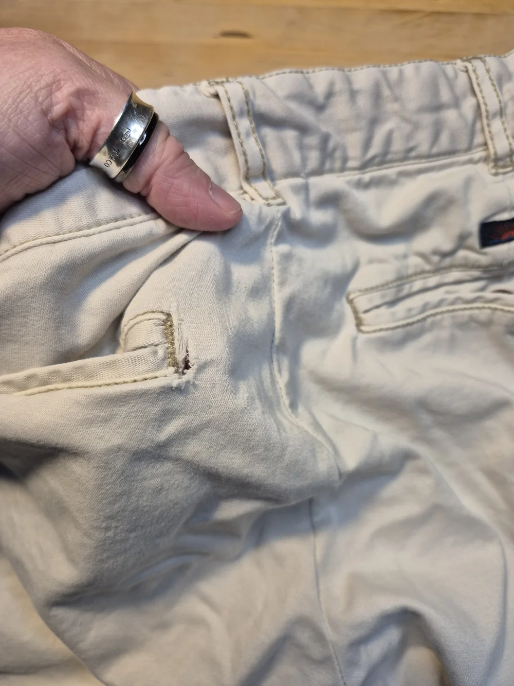 Faherty Light Tan Cotton Flat-Front Shorts 4992